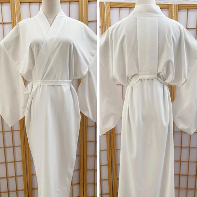 Women's Men White Yukata Dress White Japanese Traditional