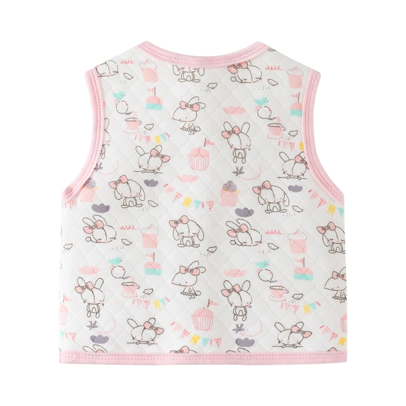Baby Vest Autumn and Winter Quilted Baby Vest Pure Cotton Warm Newborn Clothes for Boys and Girls