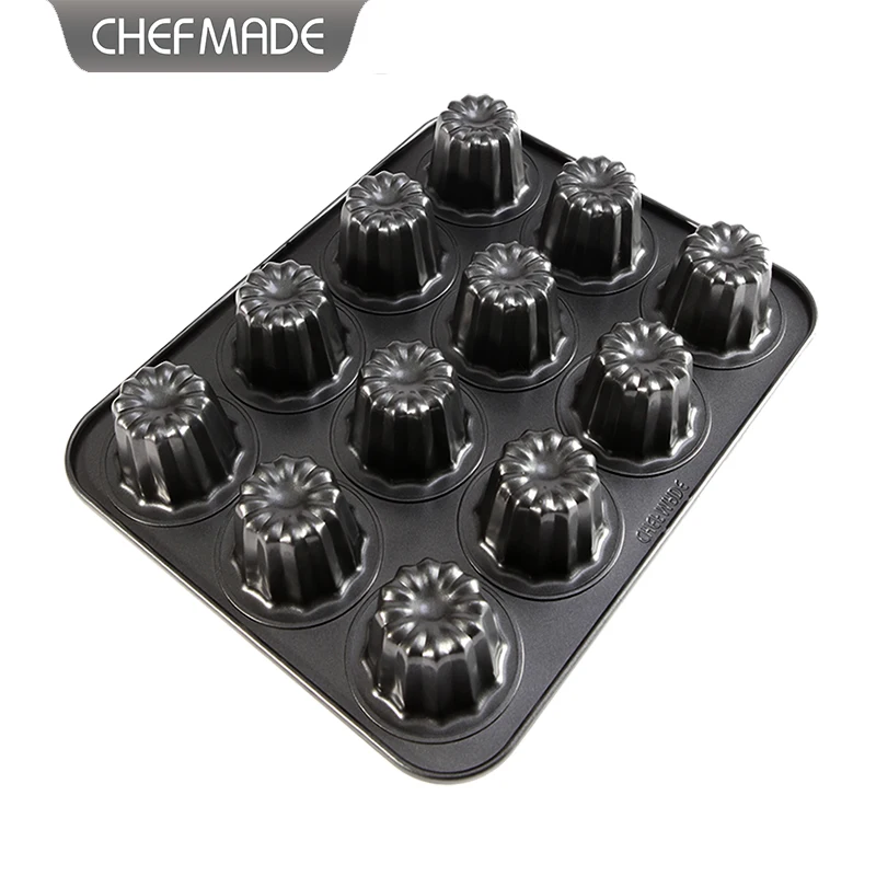 Non-stick Silicone Muffin Pan - 12 Cavity Baking Cupcake Mold For