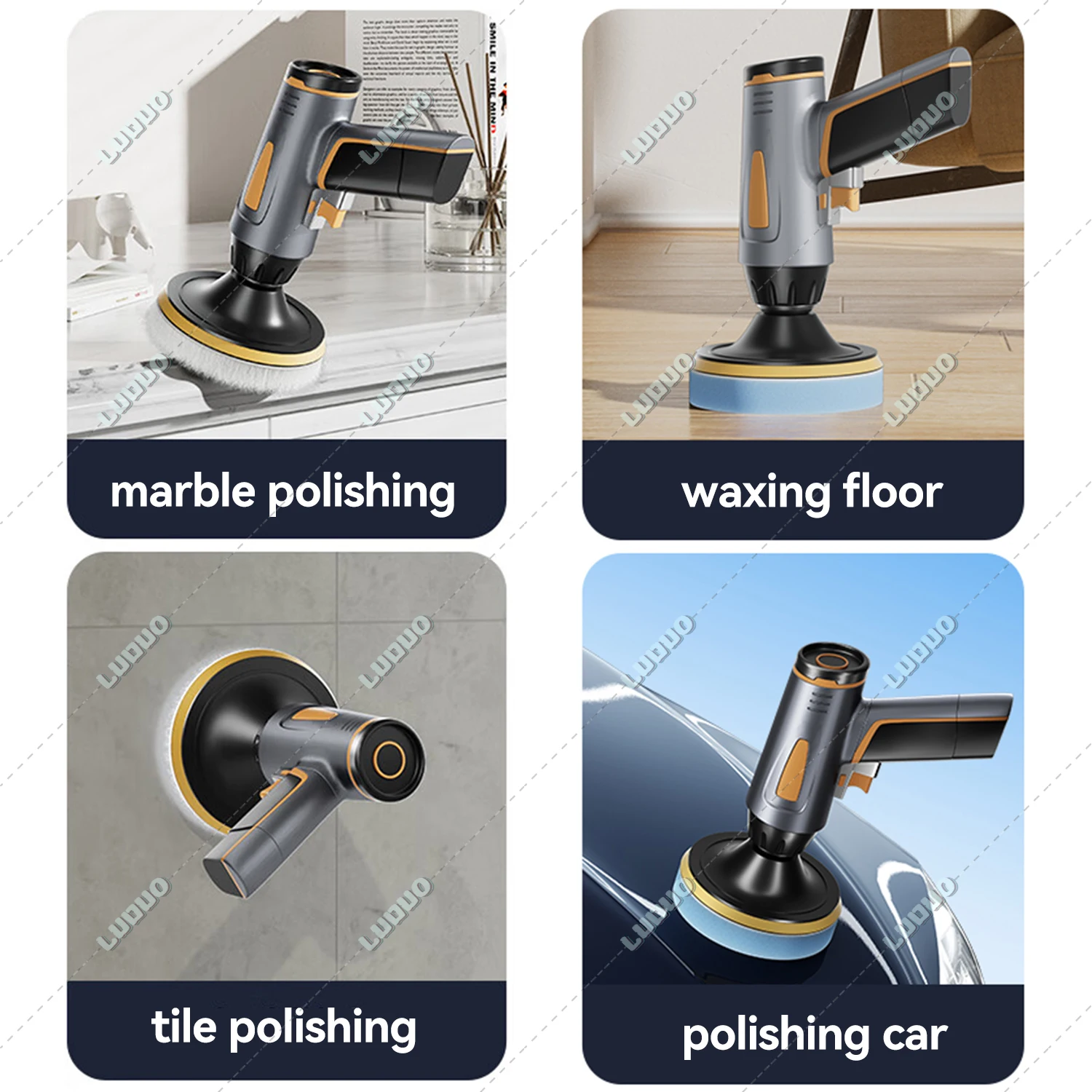 Car Detailing Polishing Disc Waxing Sponge Pad Kit M10 Drill Adapter Sanding Sandpaper For Polisher Headlight Restoration 3inch 6