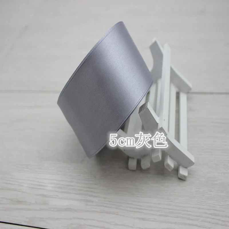 Elegant Silver Gray Satin Ribbon - 22 Meters for Gift Wrapping and Special Occasions