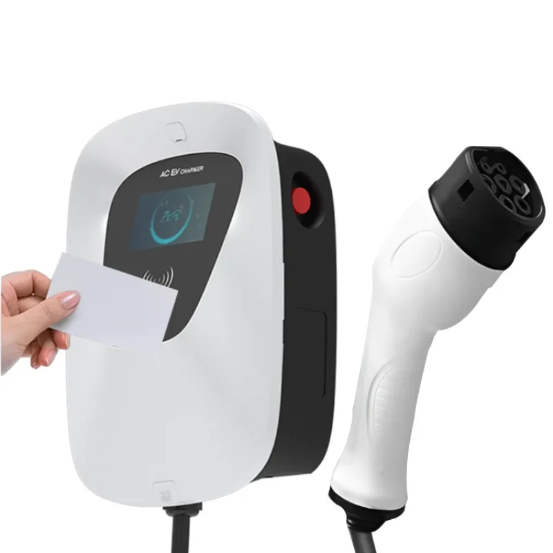 Caricabatterie Portatile Monofase Smart Ev Wallbox 7 Kw 11Kw Wifi App Tipo 2 Ev Stazione Di Ricarica Da Parete Attrezzatura Monofase 22Kw 32A Livello 