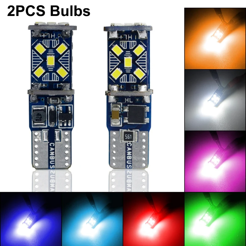 

2 шт., автомобильная лампа для чтения, T10 W5W 3020 2016 15smd
