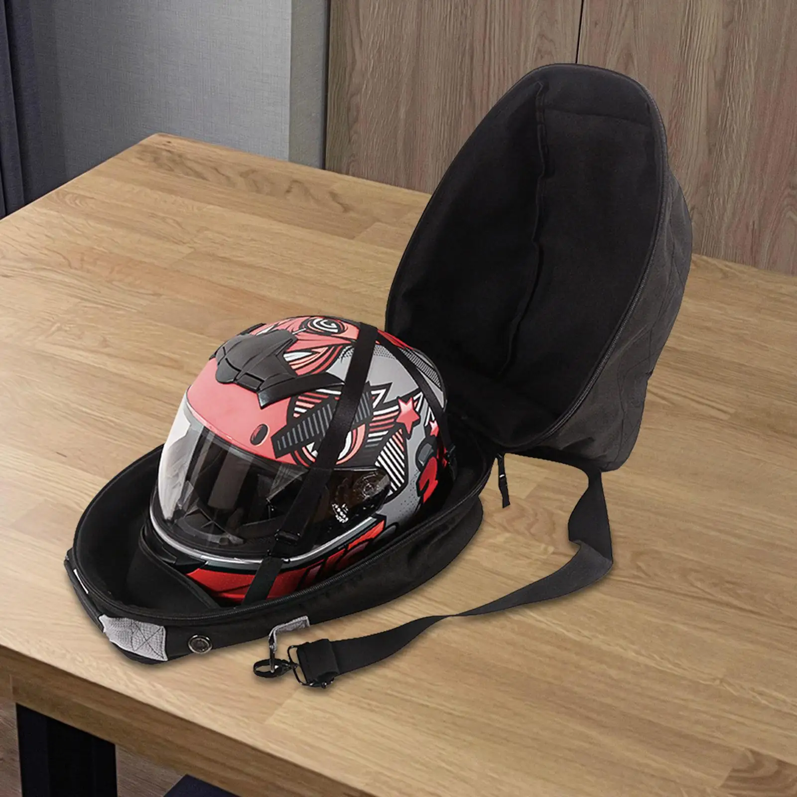 

Motorcycle Helmet Backpack Cooling Fan Oxford Cloth Riding Backpack for Cycling