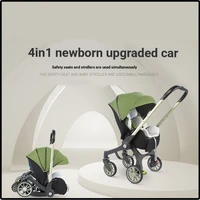 Poussette bébé multifonctionnelle 4 en 1, Convertible, siège de sécurité pour nouveau-né, Combo pliable 2