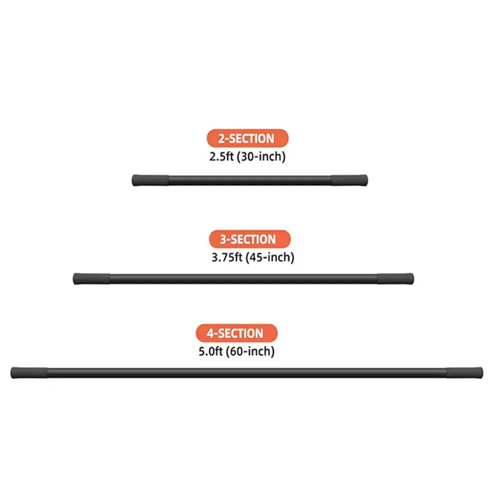 Yoga Stick 5 Ft Stretching Stick Adjustable Stretching Exercise Stick with Non-Slip Handle Stretch Stick for Exercise Stretching