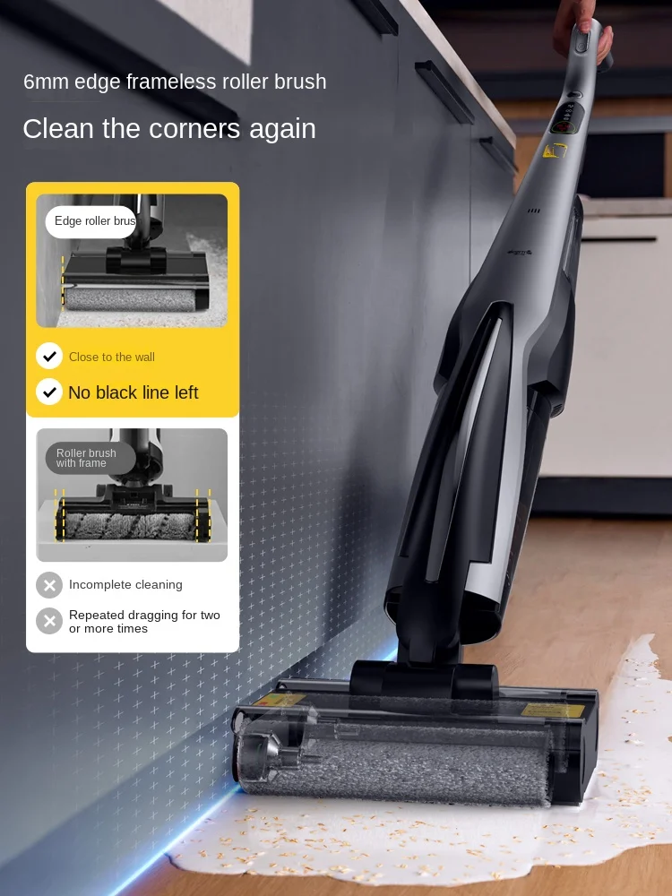 Deerma P30 Floor washing machine Double roller brush floor cleaning machine Wireless vacuum cleaner for household appliances 4
