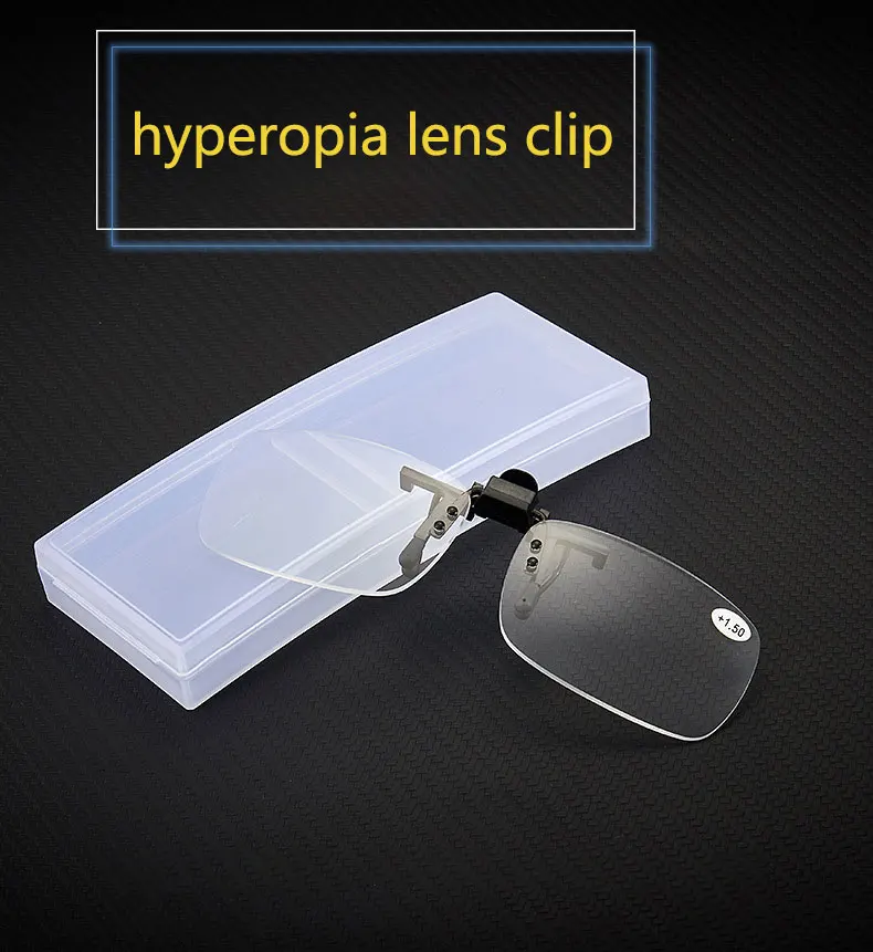 BOYSEEN Lesebrille mit Clip +0,5~+3,5 mit Etui, Brillenzubehör für Kurzsichtigkeit, zum Lesen und für Bifokalbrillen – Detail 1