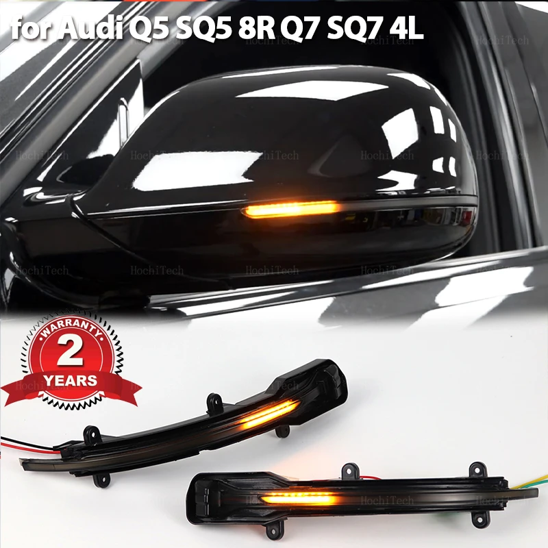 Led Dynamic Side Mirror Indicatore Di Direzione Lampeggiante Lampade Sequenziali Per Audi Q5 Sq5 8R 2008-17, Q7 Sq7 4L Lifting 2010-2015