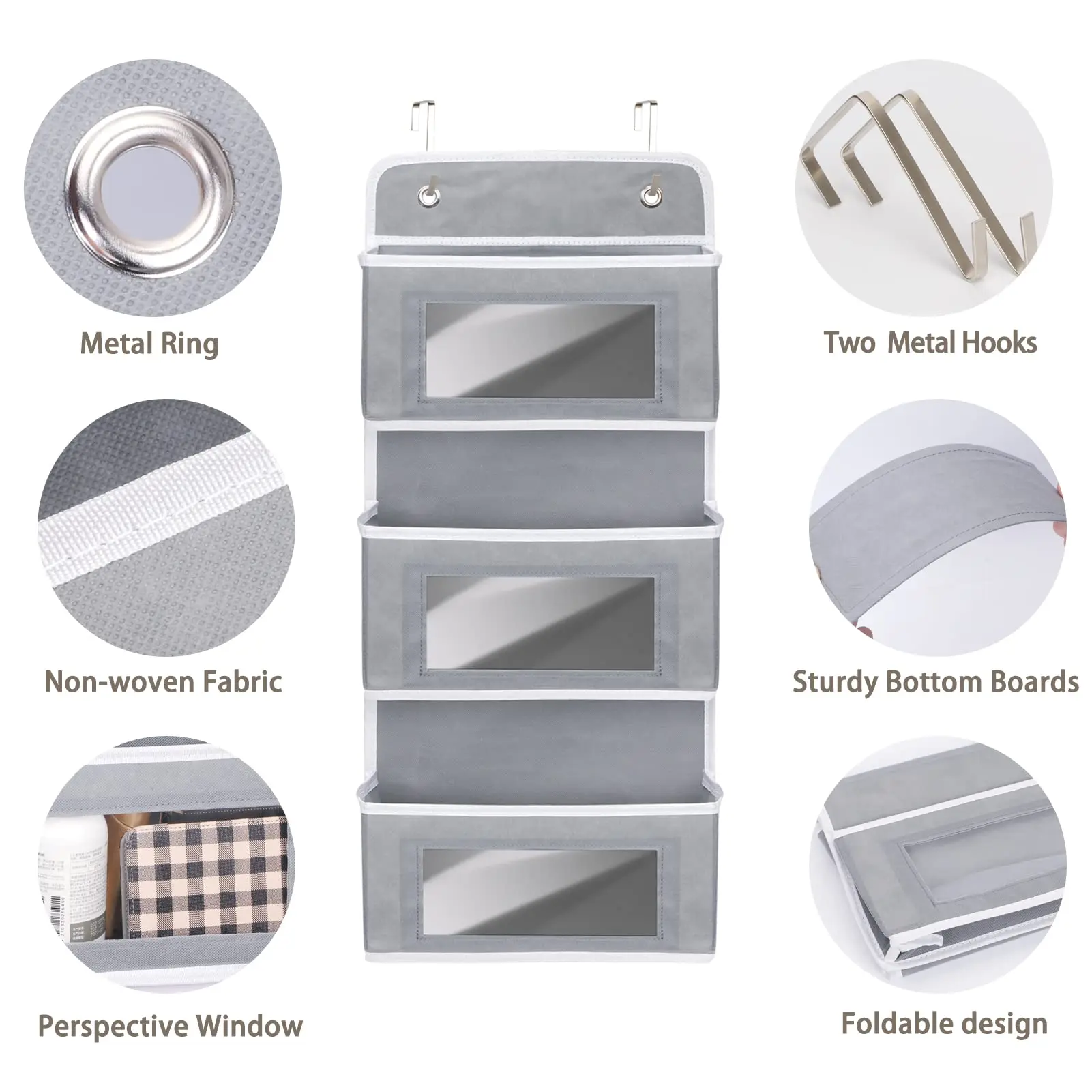 Behind the Door Storage Hanging Bag Wall Mounted Closet