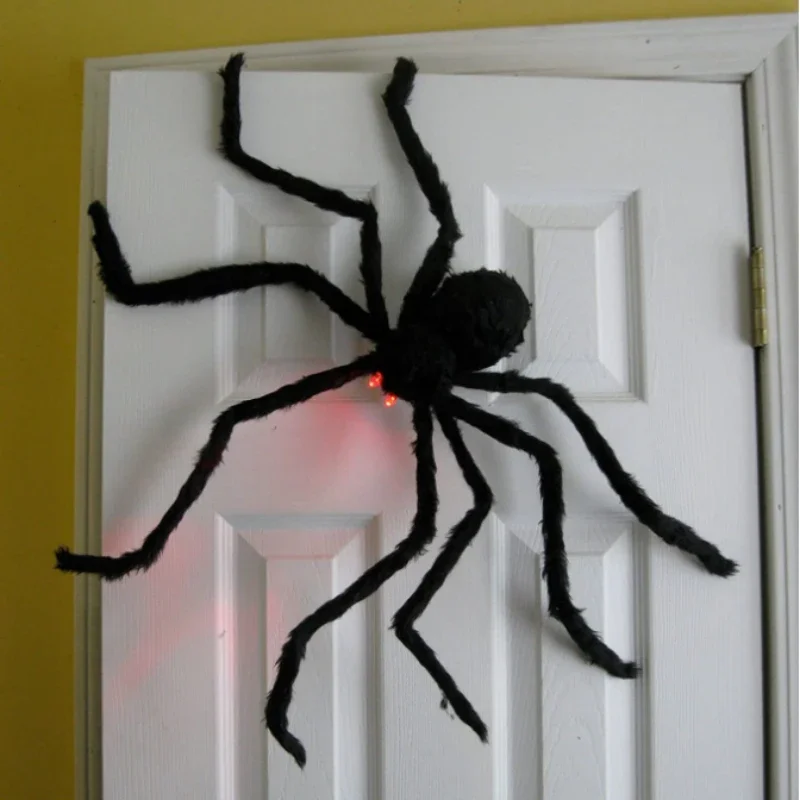 30cm, 50cm, 75cm, 90cm Übergroßen Plüsch Schwarz Spinne Halloween Party Dekoration Outdoor Home Bar Spukhaus Horror Requisiten