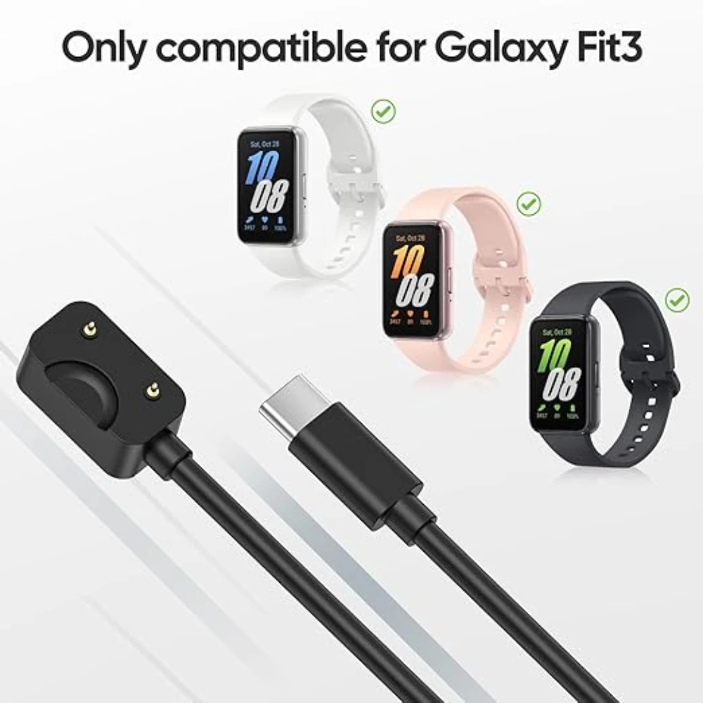 For Samsung Galaxy Fit 3 SM-R390 Charger USB-C Charger Smart Watch Charger Replacement Charger 3.3ft