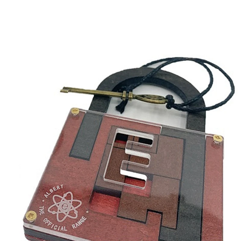 New-A28M-High Difficulty Level IQ Lock Puzzle Classic Wooden Brainteaser Puzzles Game For Adults
