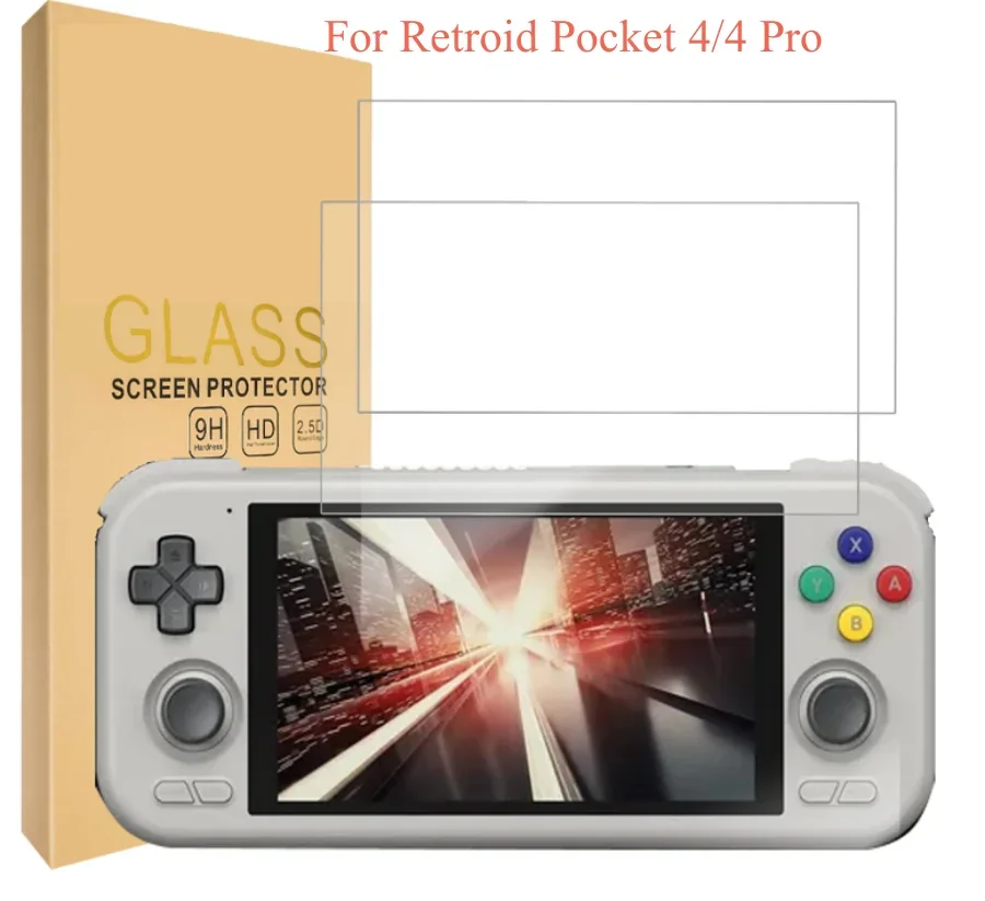 Retroid Pocket 4 Pro Pellicola Proteggi Schermo 9H Rp4 Console Retroid Pocket 4 Accessori Per Giochi In Vetro Temperato