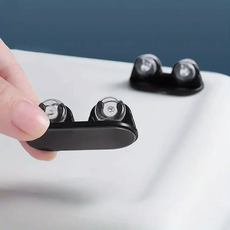 4Pcs Adhesive Pulley Storage Box Casters Trash Can Self-Adhesive Furniture Caster Wheel Home Silent No Scratches Box Wheels