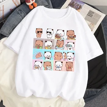 Bubu Dudu T Shirt Women Kawaii Cartoon Y2k Punk Funny T-shirt Hip Hop Unisex Streetwear Harajuku Anime Tshirt Female Clothing 3