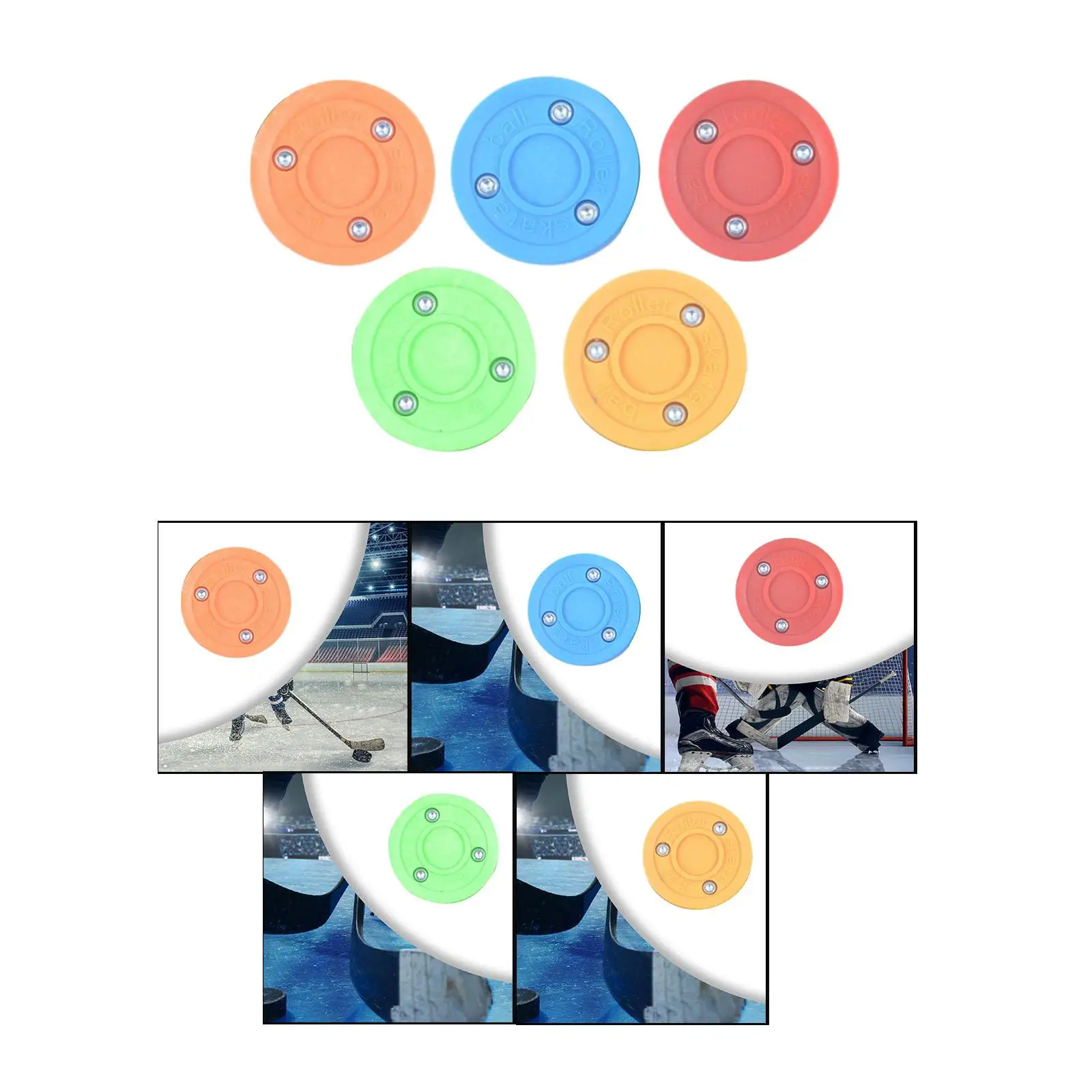 Ice Hockey Puck Professional Training Equipment Roller Skate Ball Biscuit Hockey Puck for Game Outdoor Indoor Beginners Children