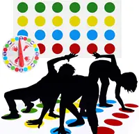 Twister Balance Game Interactive Floor Mat with Spinner Fun Family Party Game Gift for Kids Adults Team Indoor Outdoor Birthday 1