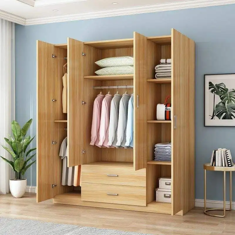 Wooden Wardrobe Cabinet, Clothes Closet, Drawer Bedroom Armoire