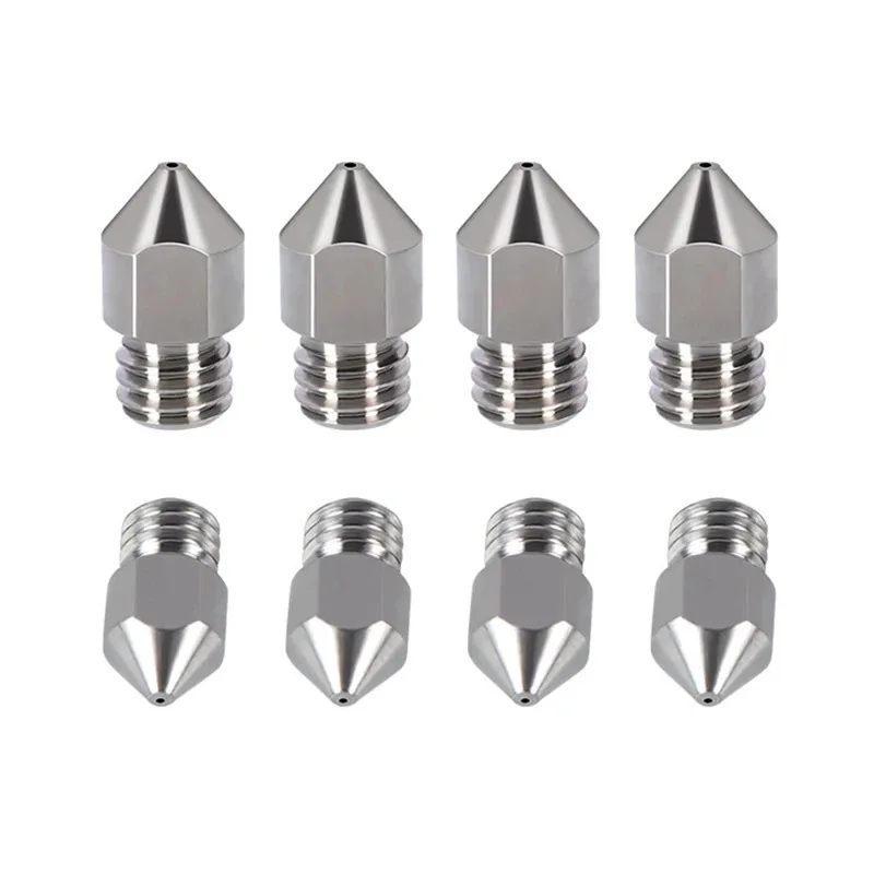 티타늄 합금 3D 프린터 부품, 깍지 MK8, 1.75mm 소모품 CR10 CR10S Ender-3 압출기 헤드, 3D 프린터 깍지, 0.2mm-0.5mm