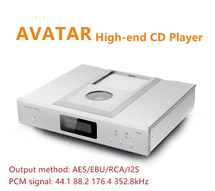 Nuovo Aggiornamento Denafrips Avatar High Fidelity I2S Fibra Uscita Coassiale Lossless Music Top Open Cd Player Giradischi Denafrips
