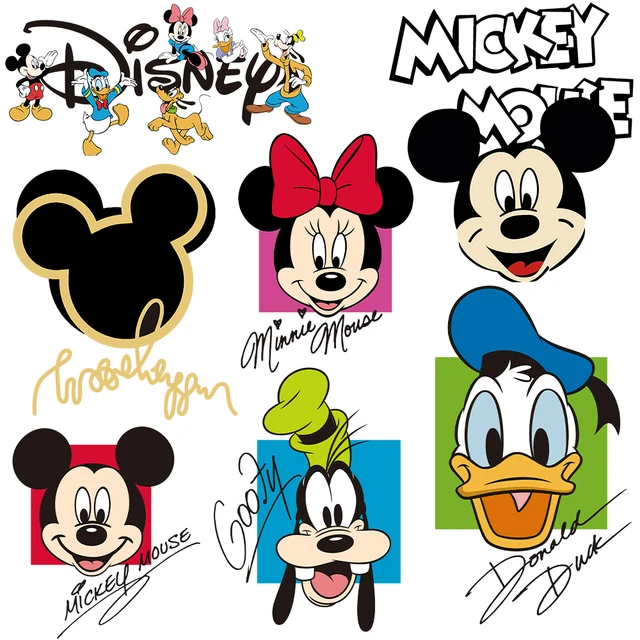 Disney Mickey Minnie Mouse Stickers Patches for Clothing Patch  Thermocollant Parches Termoadesivos Para Ropa Iron on Patches - AliExpress