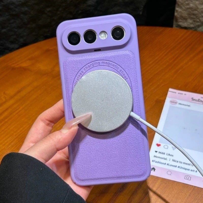 Premium Retro Leather Magnetic Non-Slip Shockproof Bumper Case