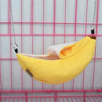 Animali Design Pet Banana Criceto Ratto Amaca Gabbia Casa Nido Criceto Casa Calda Amaca per Piccoli Animali