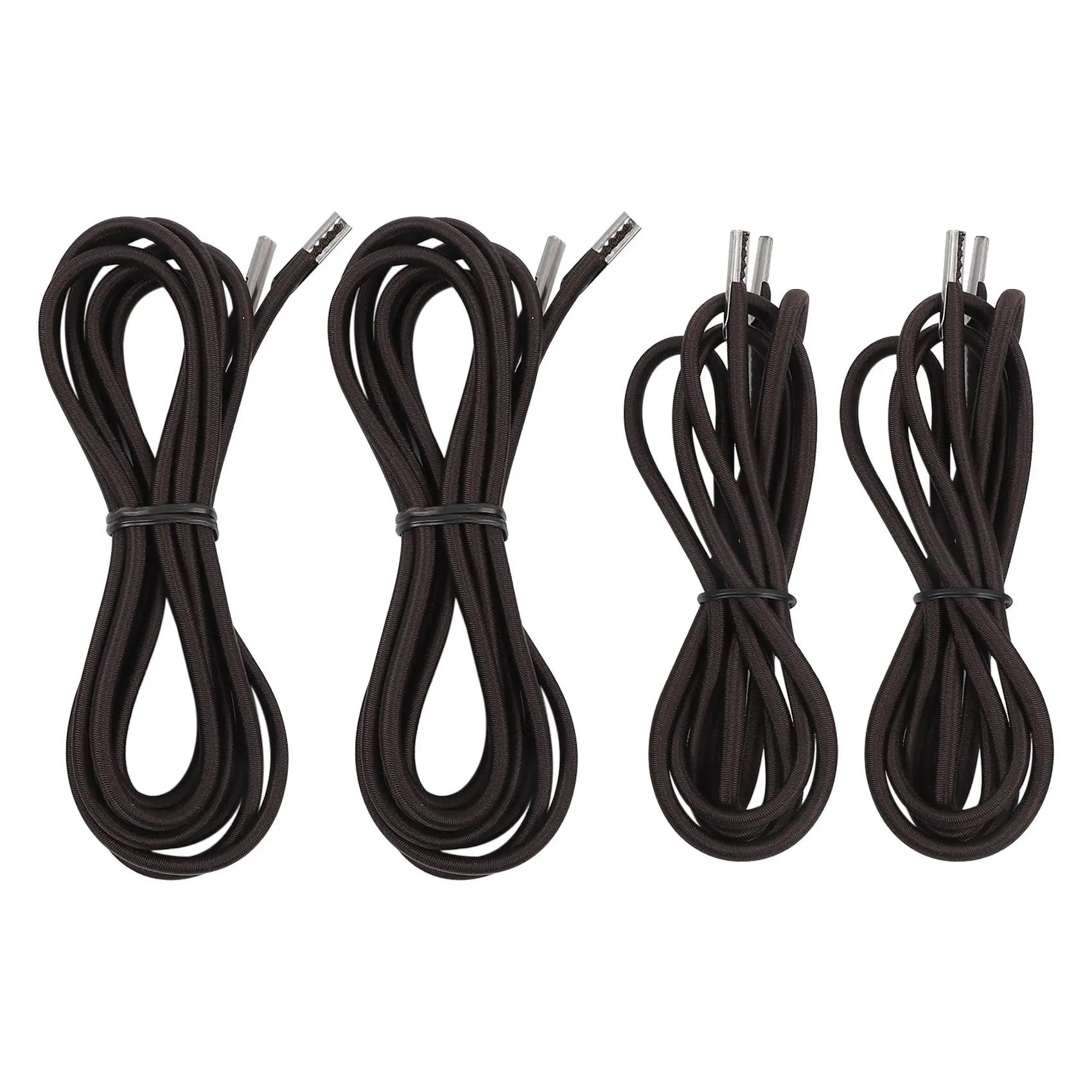 A04I Recliner Replacement Elastic Cord Repair Tool for Zero Chair, Lounge Chair and Bungee Chair, 4 Pack Brown