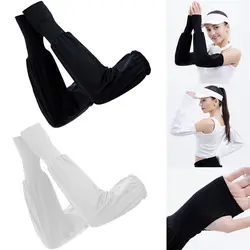 1pair Cooling Arm Sleeves Cover Women Girls Sports Running UV Sun Protection Outdoor Fishing Cycling Sleeves