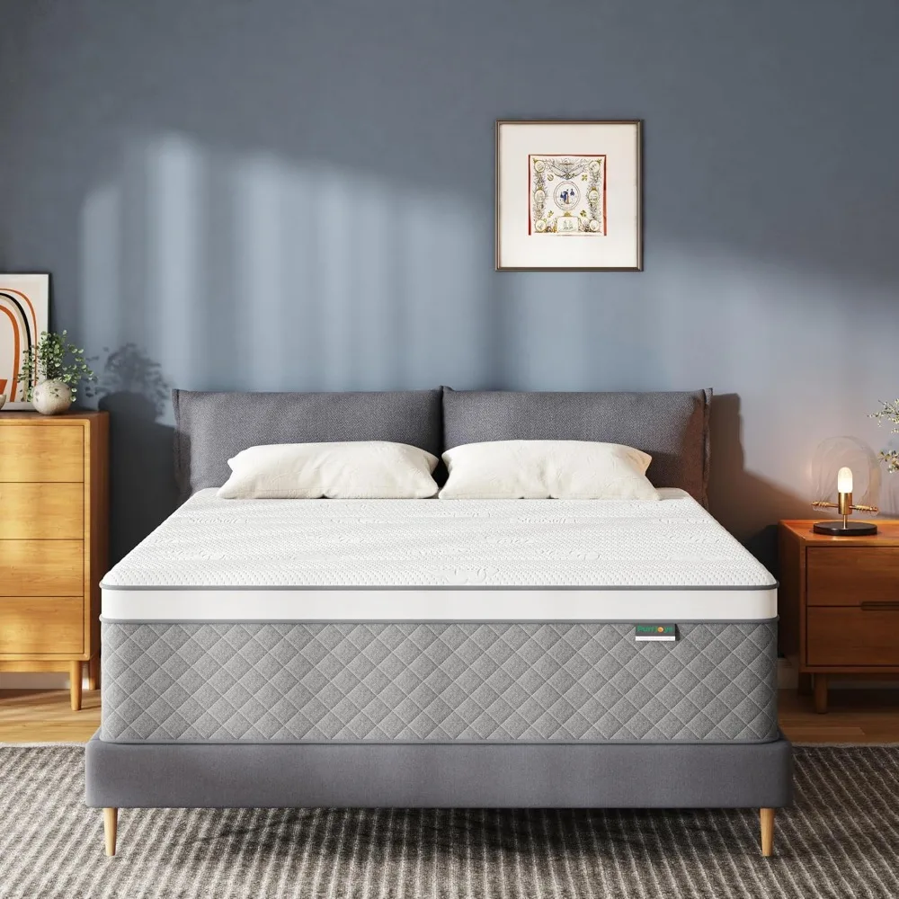 14 Inch Full Mattress,Cooling-Gel Memory Foam and Pocket Spring Hybrid Mattresses,Full Bed Mattress in a Box,Medium Firm 3