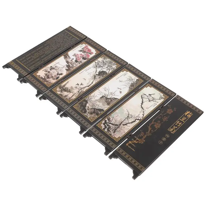 Room Divider Screen Mini Chinese Panel Screen Decorative Ornaments