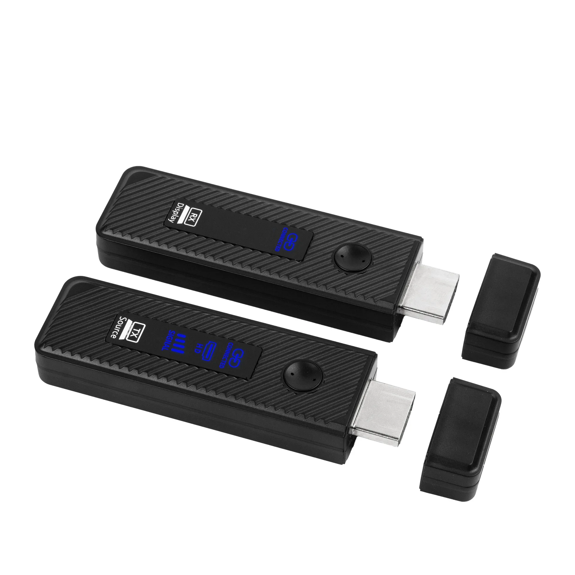 60M 무선 HDMI 송수신기 1080P@60Hz, 5GHz 무선 HDMI 연장 어댑터 (노트북, PC, 휴대폰에서 TV/프로젝터로)
