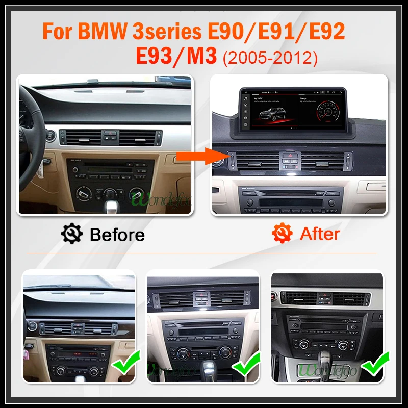 2 Din Android Car Radio Multimedia Player for BMW E90 M3 2006