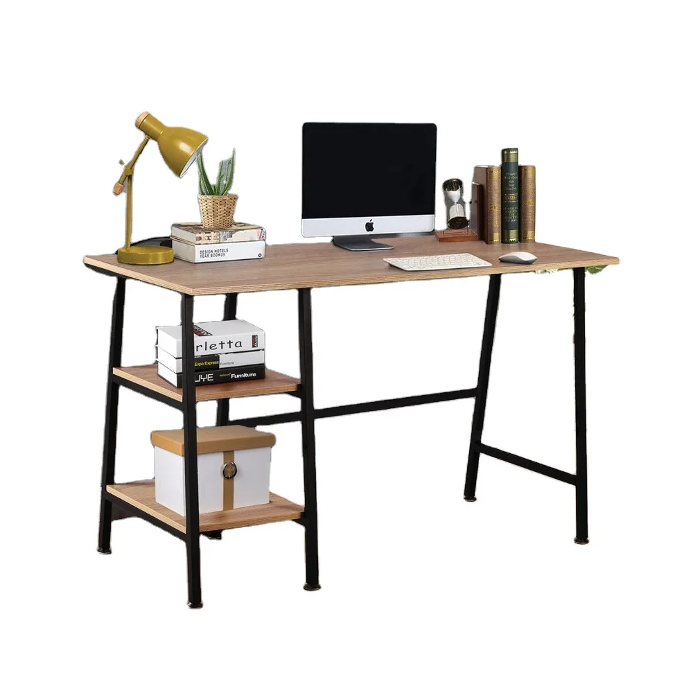 Computer Office Desk Workstation 4 Shelves for Storage Study Writing PC Laptop Dining Gaming Table Home