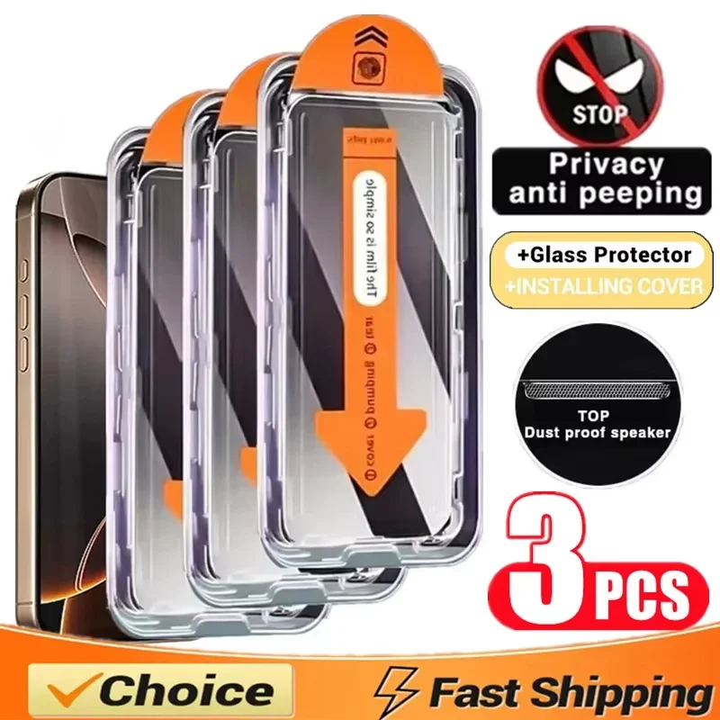 1-3PCS Anti Spy Staubfreie Installation Displayschutzfolie für Samsung A15 5G A16 A14 A13 A12 A06 A05 A05s A25 A23 A22 A21s Glas – Detail 1