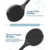 1Pc Bath Soft Back Brush Bath Shower Body Scrubber Brush with Handle Exfoliating Back Scrub Skin Massager Body Care Bath Supplie 4