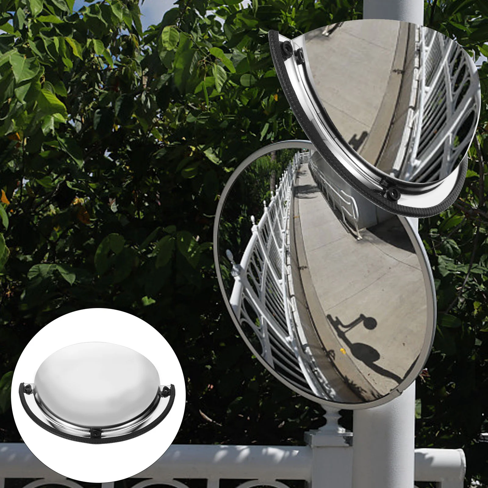 

Parking Safety Mirror Convex Anti-theft Outdoor Garage Road Wide Angle Traffic Wide-angle Lens Mirrors
