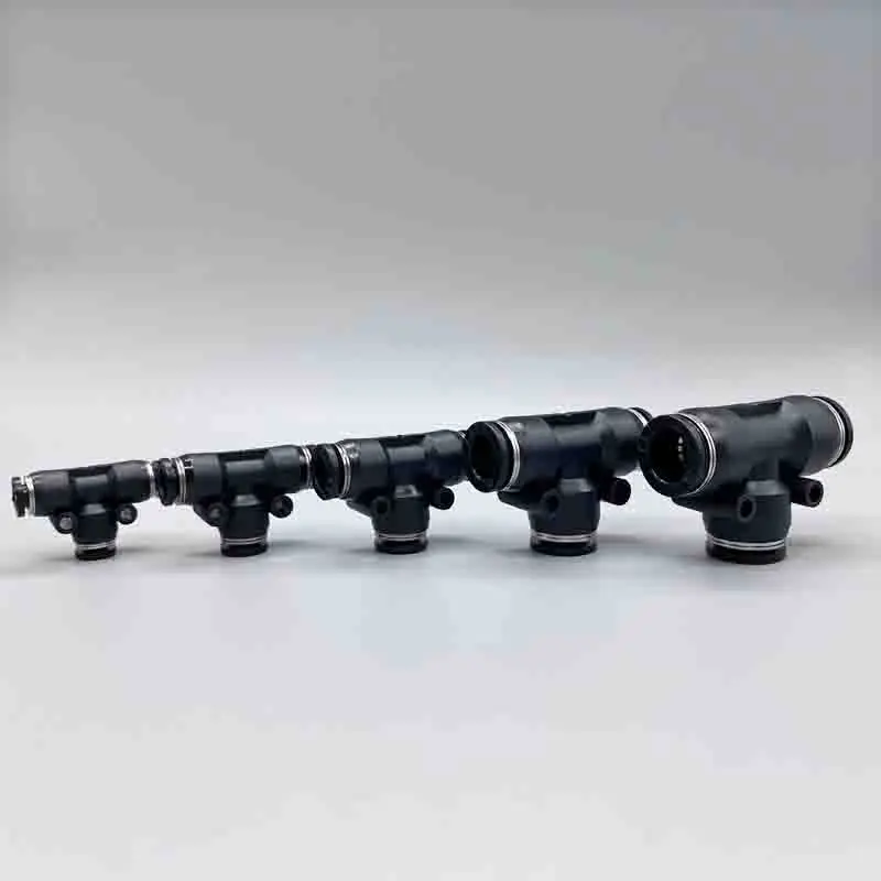 Description Picture 6 of item10-50PCS Pneumatic Fittings PE4/6/8/10/12 T-Type Quick Connecting Tube Fittings Air Tube Connectors