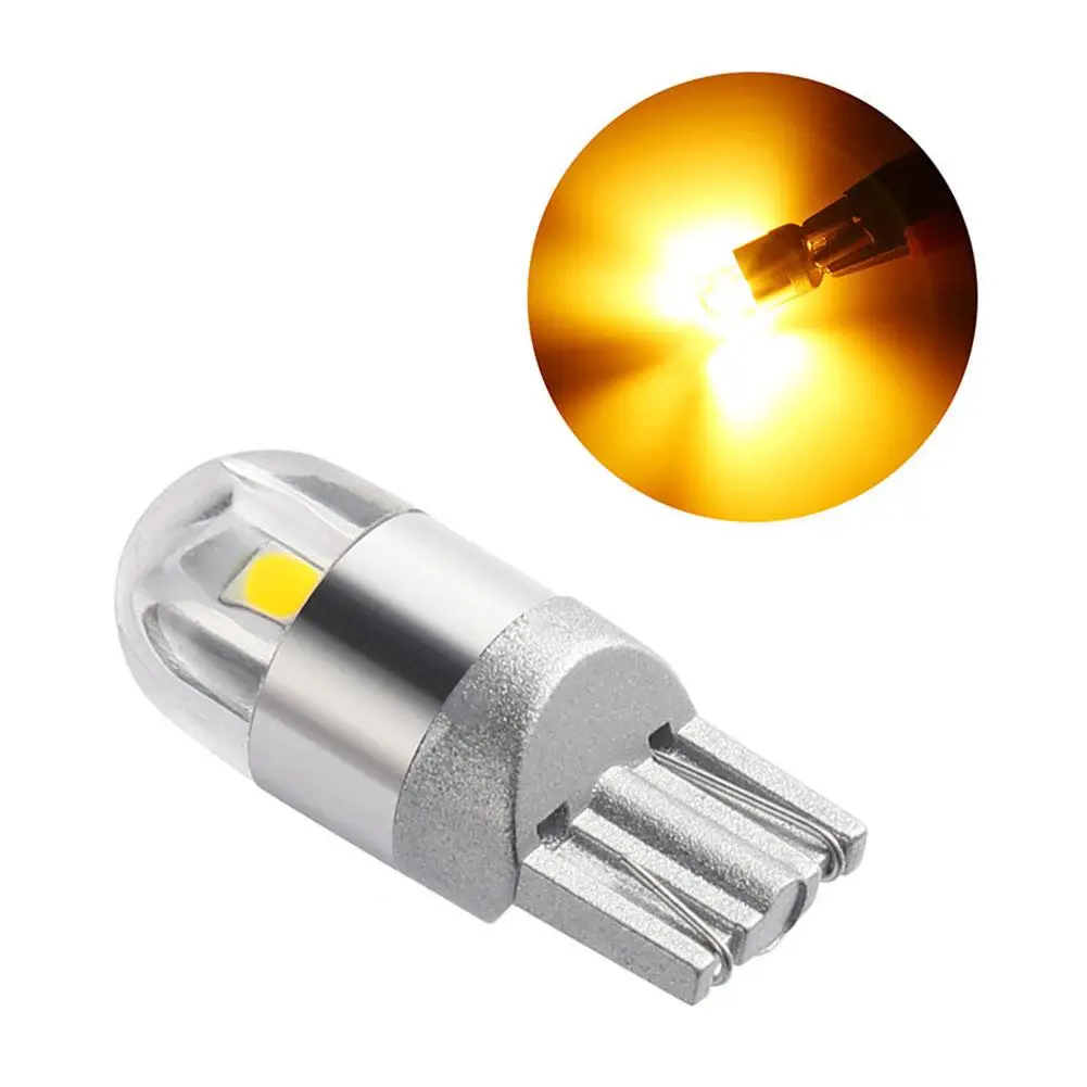 

T10 2smd 3030 W5w 194 168 светодиодный номерной знак для чтения лампа фонарь Янтарная сторона 1 шт. Drl M3z1