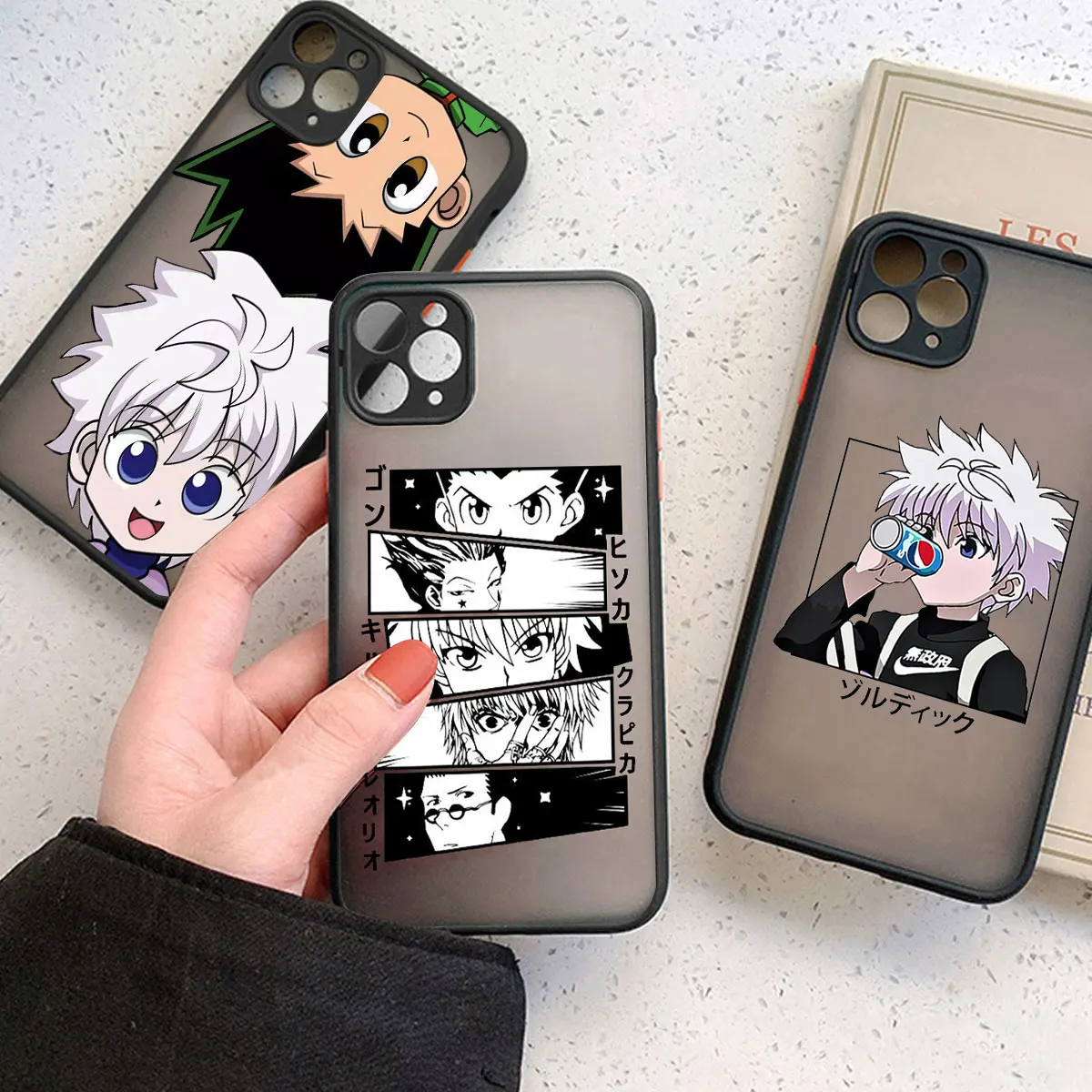 Новые матовые противоударные Чехлы для IPhone15 14 12 11 Pro Max X XS XR 7Plus 8Plus Hunter X Hunter Killua Zoldyck Аниме Чехол
