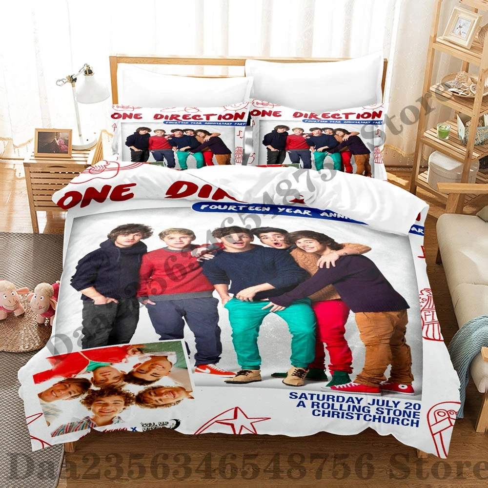 Direction One Bedding Set Single Twin Full Queen King Size Bed Set Adult Kid Bedroom Duvetcover Sets Print Anime Bed Sheet Set 3