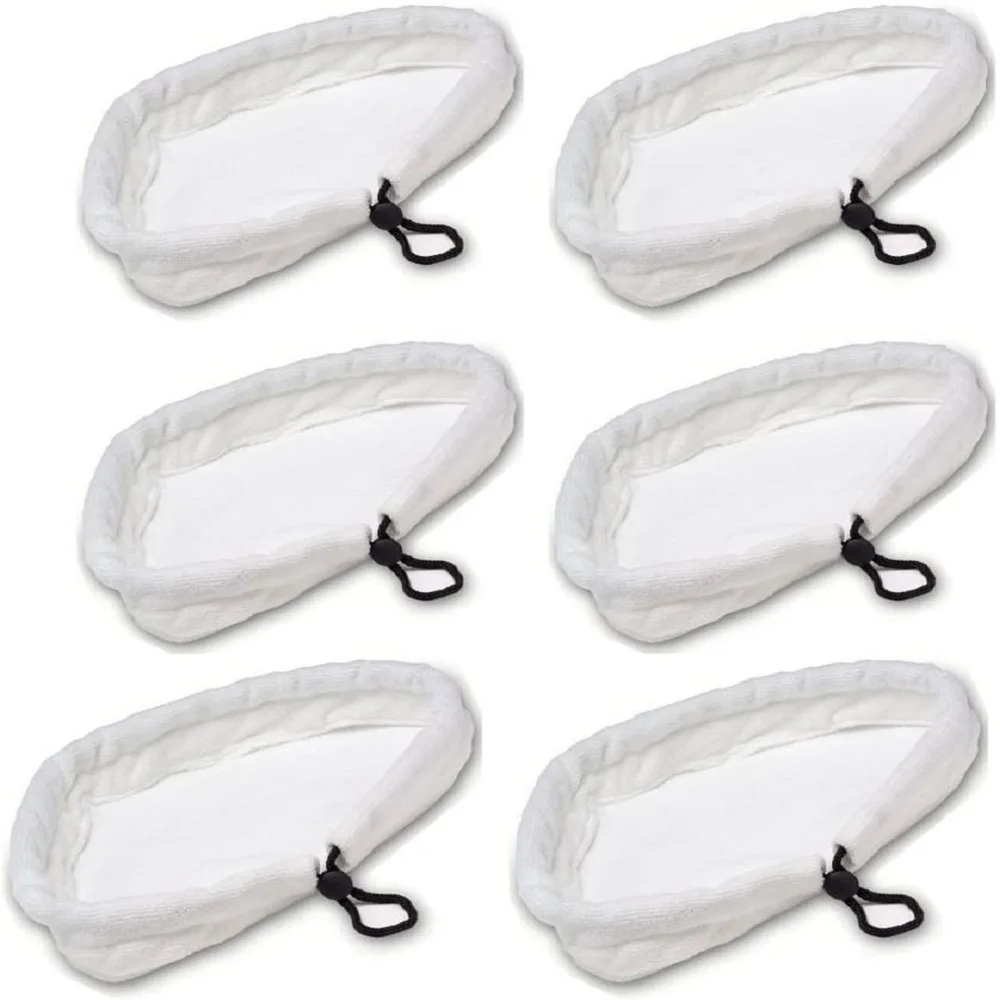 Microfiber Steam Mop Pads Replacement Pads Compatible With H20 Mop X5 Triangle Washable Steam Mop Pads Microfibre Cloth 6
