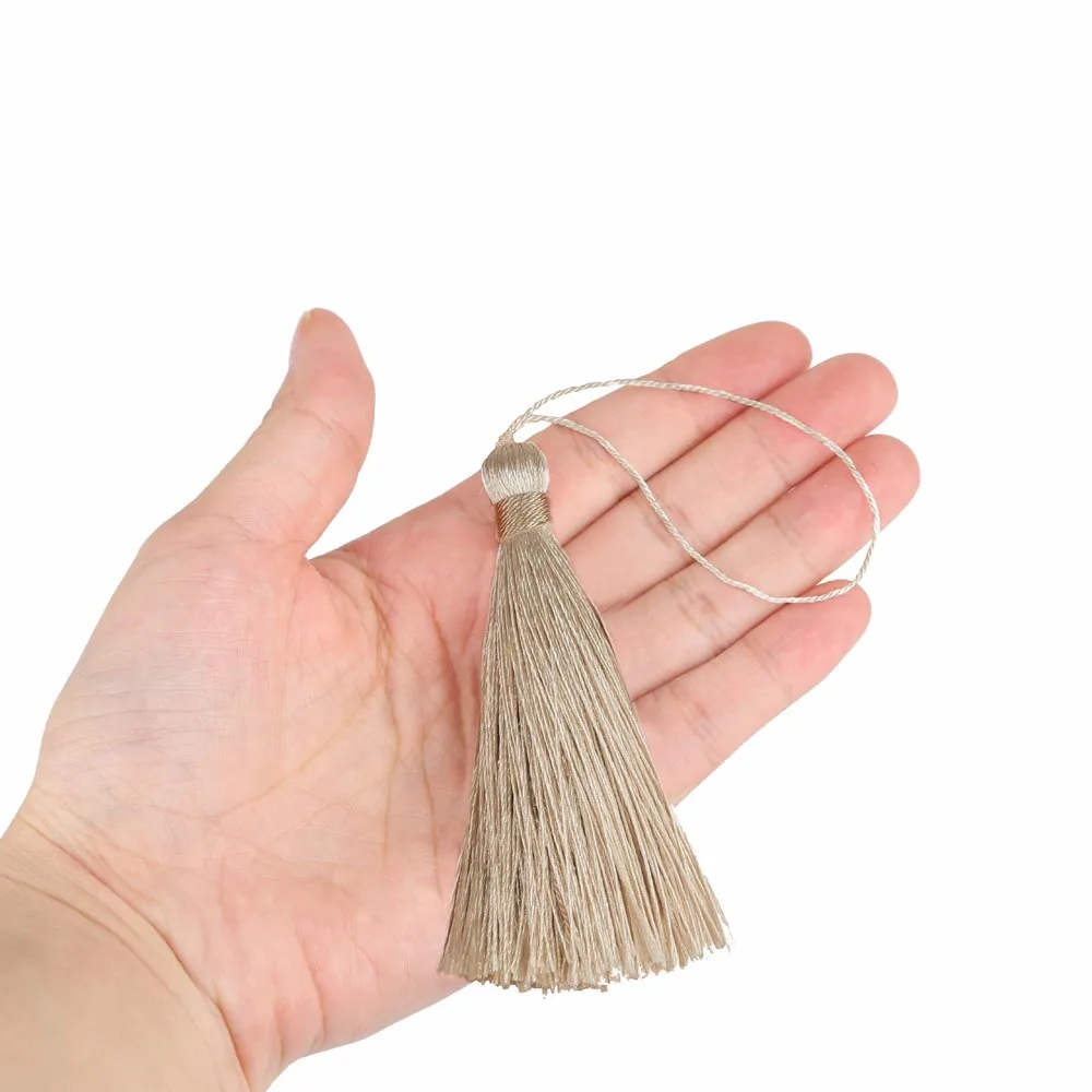 Tassel Trim Bookmark Tassels Tassel Accessories Tassel Decoration 10Pc DIY Bookmark Tassel Sewing Trim Long Silk For Curtain Clothes Bag Craft Supplies Classical Style