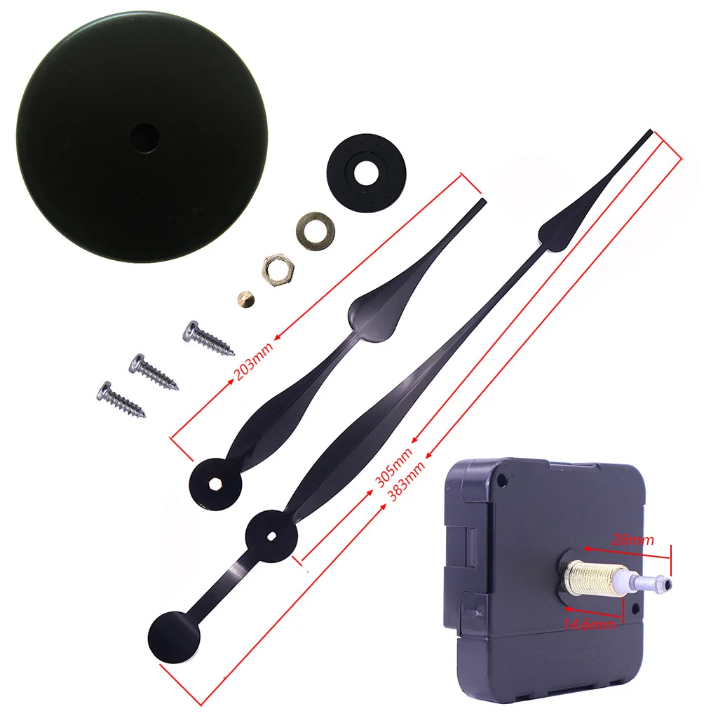 HighTorque Clock Movement Round For Large Wall Clock DIY Mechanism Kit