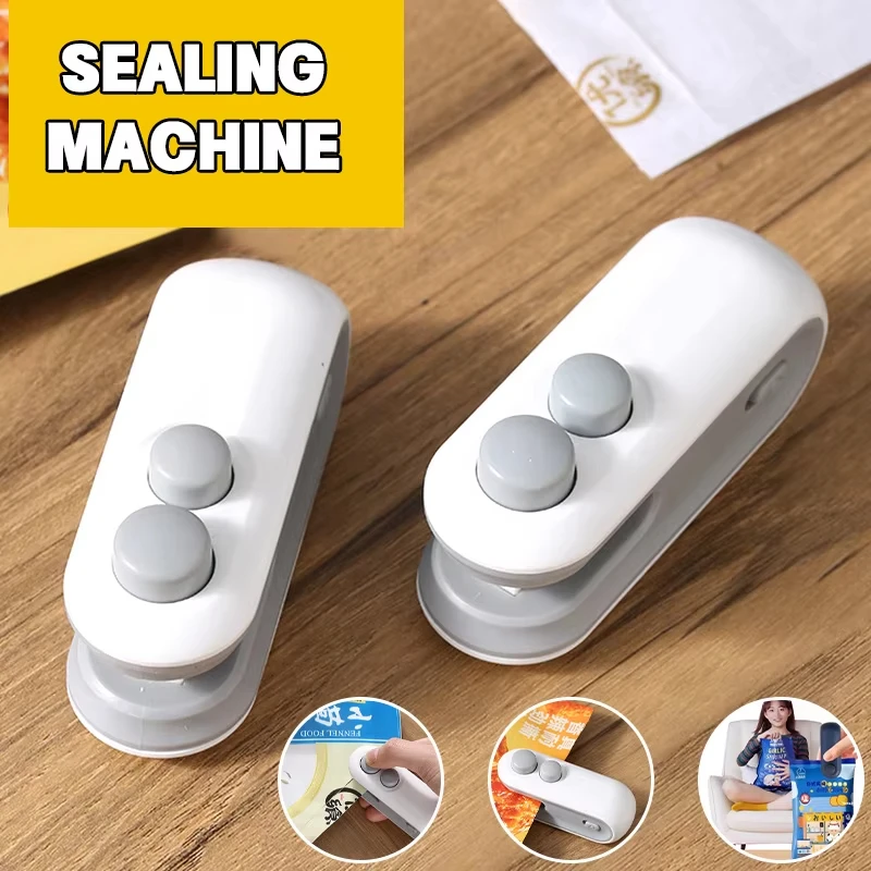 Portable Bag Sealer, Heat Bag Sealing Machine, Food Packaging And Moisture-Proof Tool For Snacks
