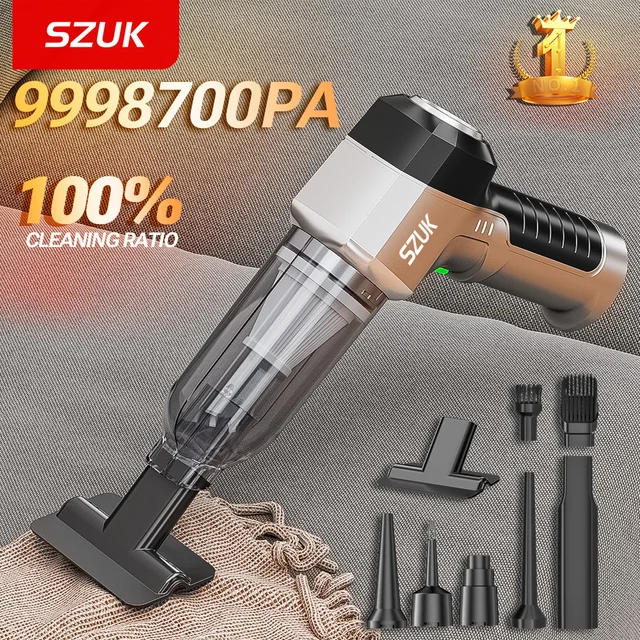 SZUK 9998700PA Car Vacuum Cleaner Strong Suction Cordless Wireless Cleaner Portable HandHeld Vacuum Cleaner Cleaning Machine 1