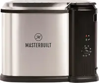 3-in-1 10 Liter XL Electric Fryer, Boiler and Steamer Combination with Drain Basket and Breakaway Safety Cord in St 1