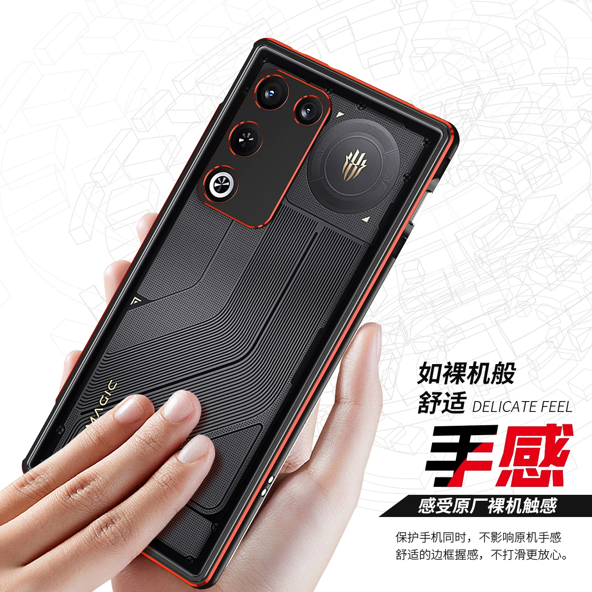 Enhanced Aluminum Alloy Metal Bumper Case with Heat Dissipation & Shockproof Edge Protection