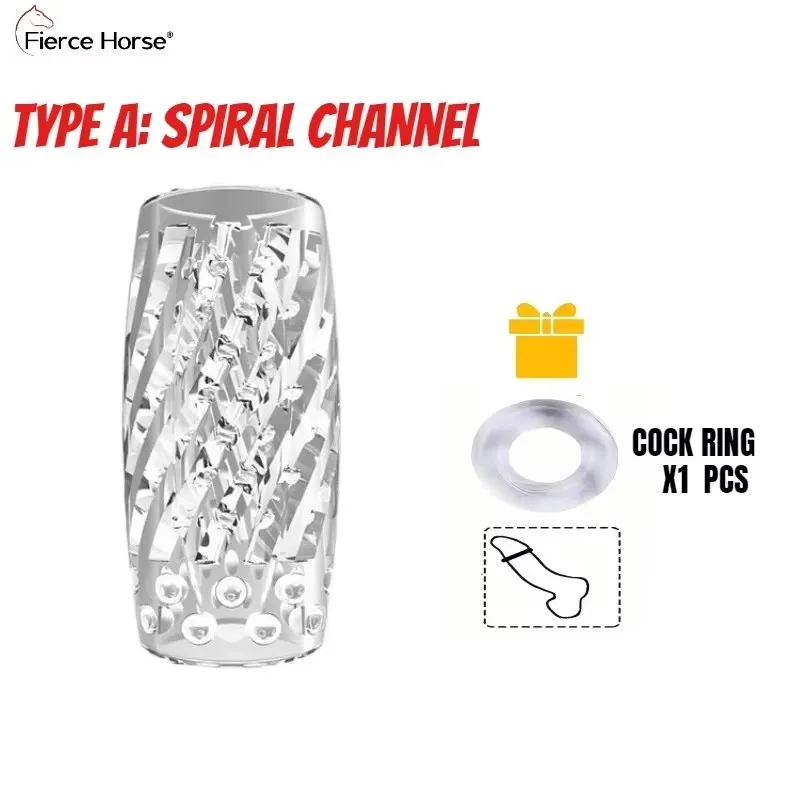 Male Masturbator Glans Exercise Sucking Pocket Pussy Transparent 9cm Masturbation Cup Penile Massager Sex Toys for Men Blowjob